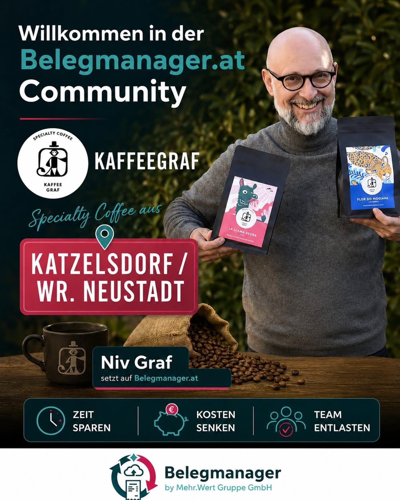 Kaffeegraf Specialty Coffee, Katzelsdorf – Kunde bei Belegmanager
