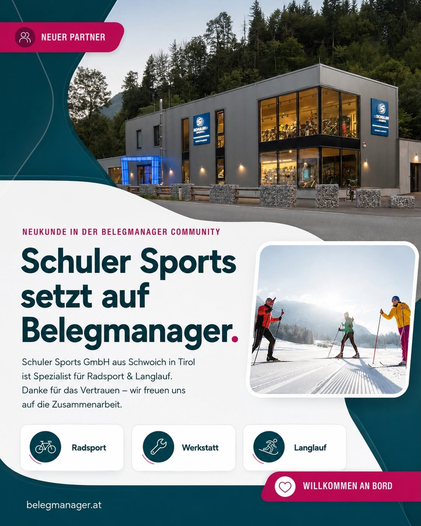 Schuler Sports GmbH, Schwoich in Tirol – Kunde bei Belegmanager